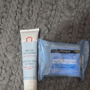 First Aid Beauty Pure Skin Face Cleaner An Neutrogena Makeup Remover Wipes